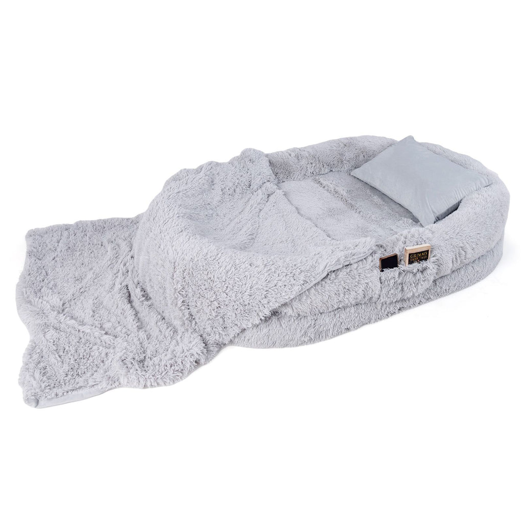 Cozy Human Dog Bed Set with Plush Blanket and Luxurious Pillow