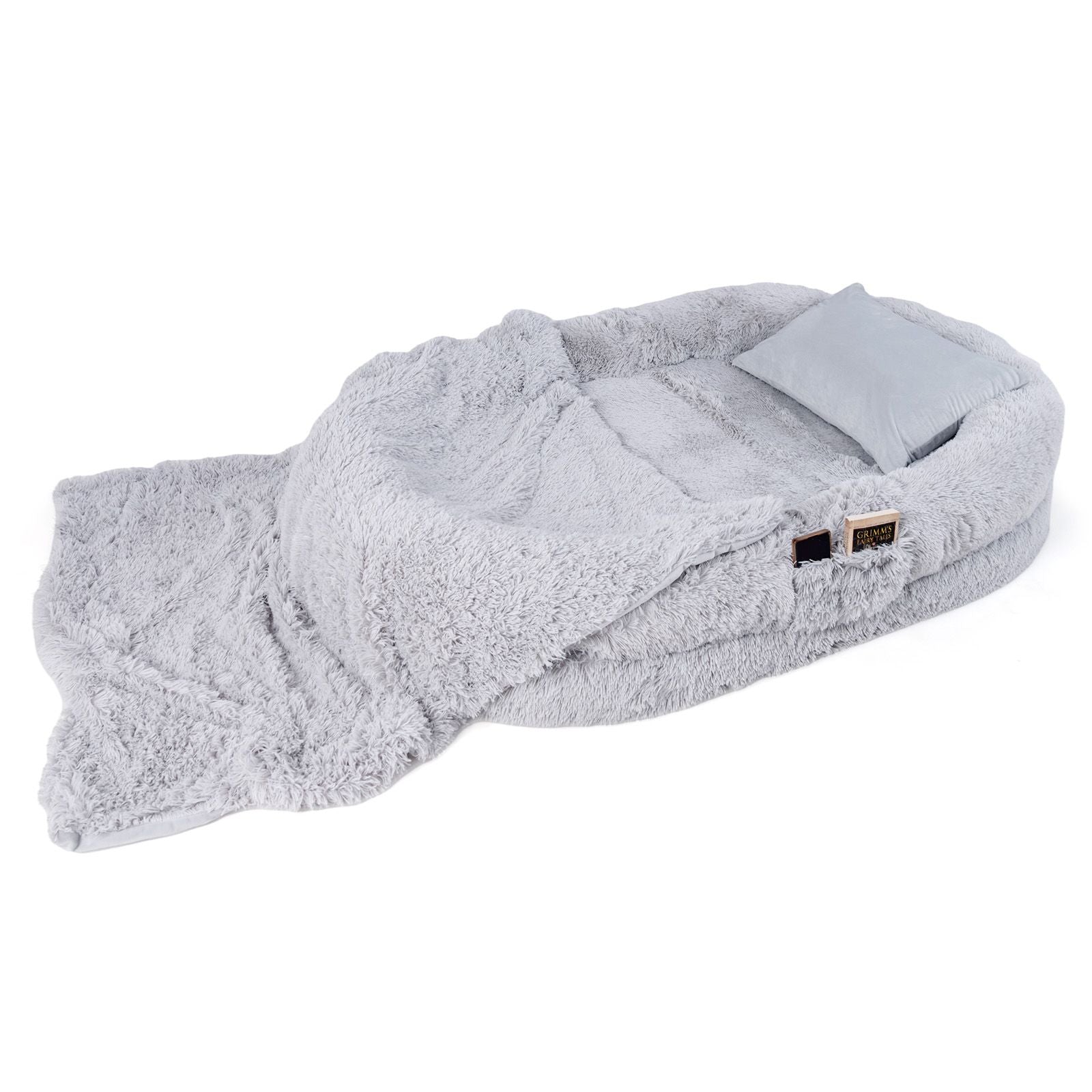 Cozy Human Dog Bed Set with Plush Blanket and Luxurious Pillow