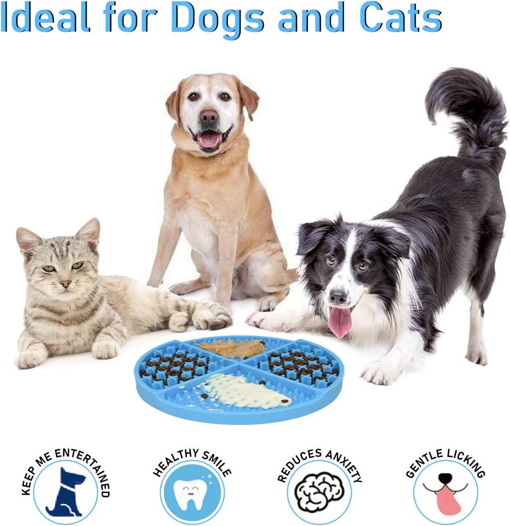 Ultimate Slow Feeder & Licking Mat for Dogs and Cats - Anxiety Relief & Boredom Buster! Perfect for Treats, Grooming, and Bath Time!