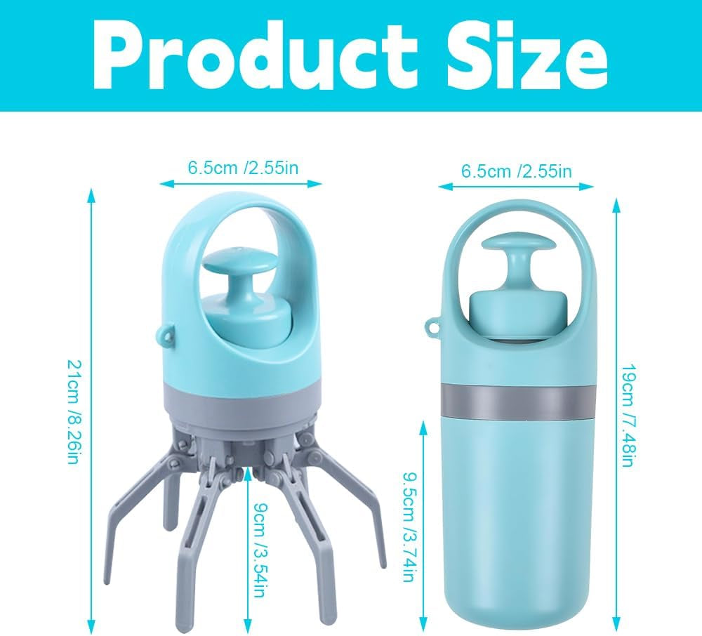 Ultimate Portable Dog Pooper Scooper - No Touch, Leak-Proof Design with Bags Included for Effortless Cleanup! Ideal for All Dog Sizes!