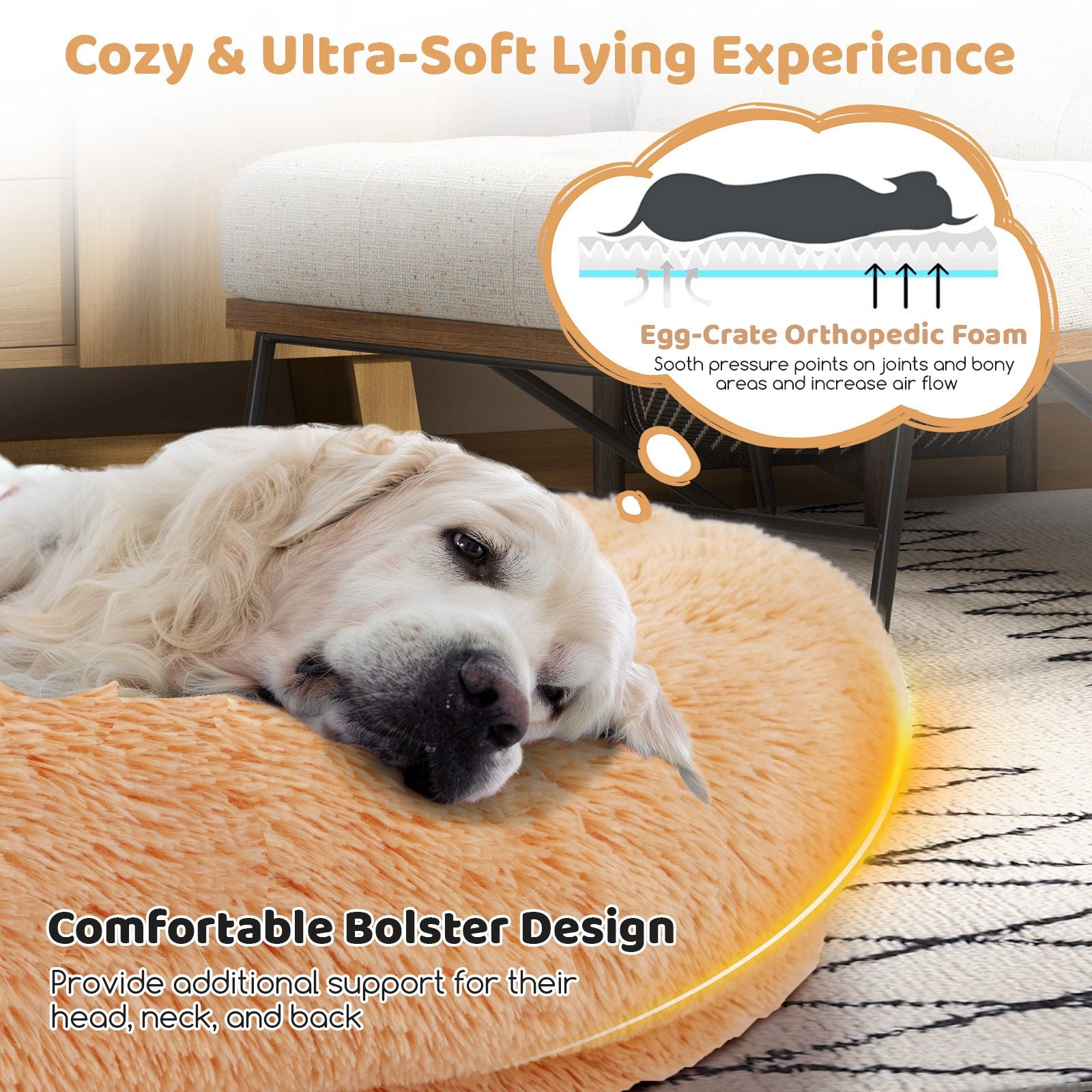 Cozy Human Dog Bed Set with Plush Blanket and Luxurious Pillow