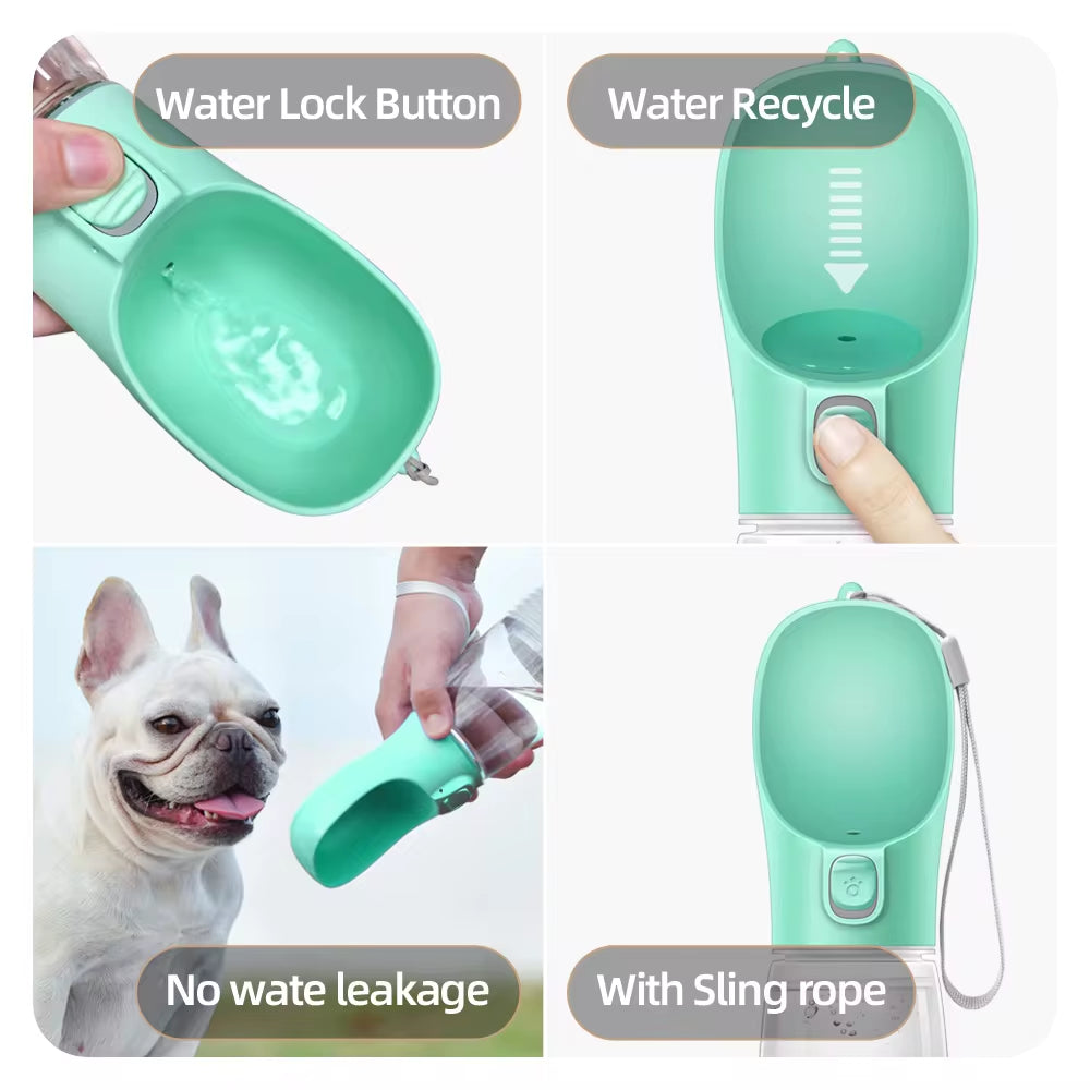 Ultimate Portable Dog Water Bottle - Leakproof Travel Bowl for Dogs & Cats - Perfect for Outdoor Adventures with Small & Large Breeds!