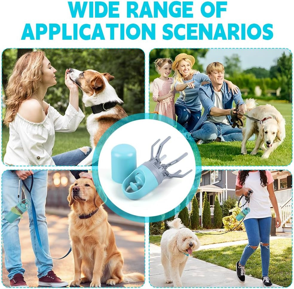 Ultimate Portable Dog Pooper Scooper - No Touch, Leak-Proof Design with Bags Included for Effortless Cleanup! Ideal for All Dog Sizes!