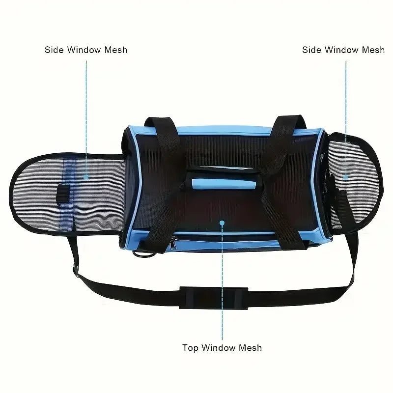 Cat Bags Portable Dog Carrier Bag – Breathable Mesh Pet Travel Carrier for Small Dogs & Cats, Foldable Handbag Transport Bag