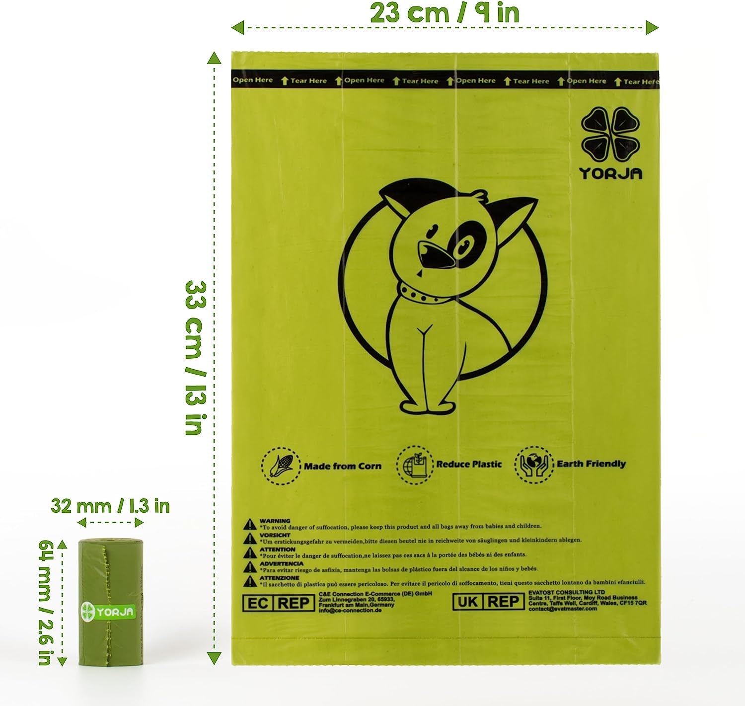 Extra Thick & Strong Dog Poop Bags - 720 Leak-Proof Rolls Made from Eco-Friendly Corn Starch Blend
