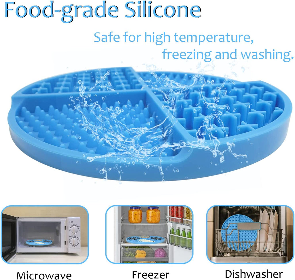 Ultimate Slow Feeder & Licking Mat for Dogs and Cats - Anxiety Relief & Boredom Buster! Perfect for Treats, Grooming, and Bath Time!