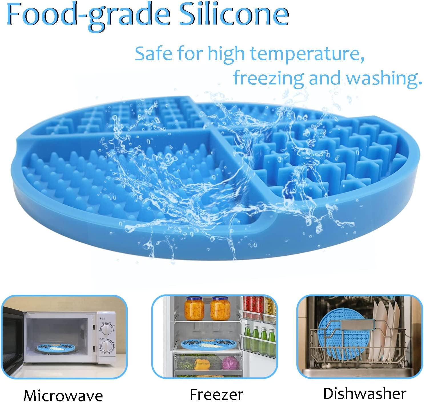 Ultimate Slow Feeder & Licking Mat for Dogs and Cats - Anxiety Relief & Boredom Buster! Perfect for Treats, Grooming, and Bath Time!