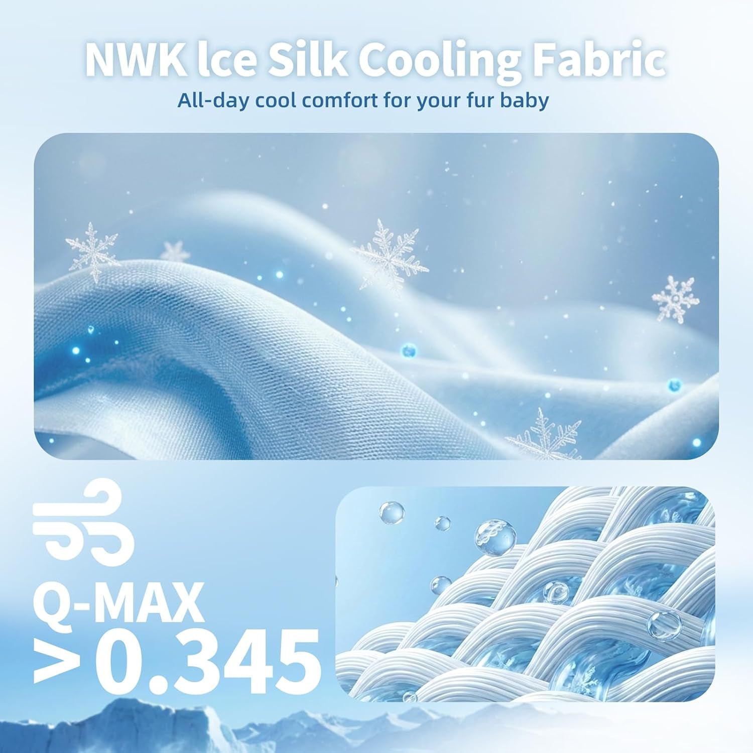 Premium Purple Fish Pet Cooling Mat - Q-Max > 0.345 Ice Silk for Cats & Dogs | Lightweight, Washable, and Perfect for Summer Comfort
