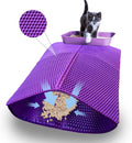 Premium Cat Litter Trapping Mat - 30”x22” Waterproof & Easy Clean Double Layer Design, Perfect for Scatter Control and Litter Box Protection