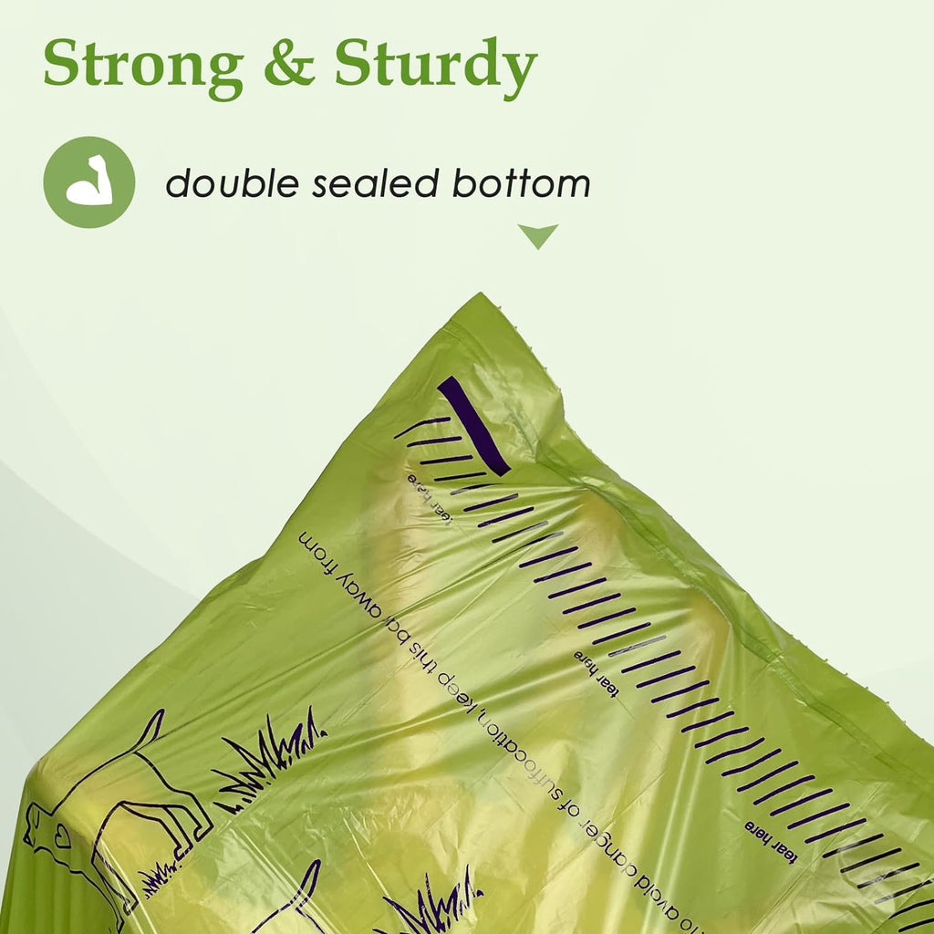 240 Count Lavender Scented Leakproof Dog Poop Bags - Strong & Sturdy 13” x 9” Waste Bags for Pets
