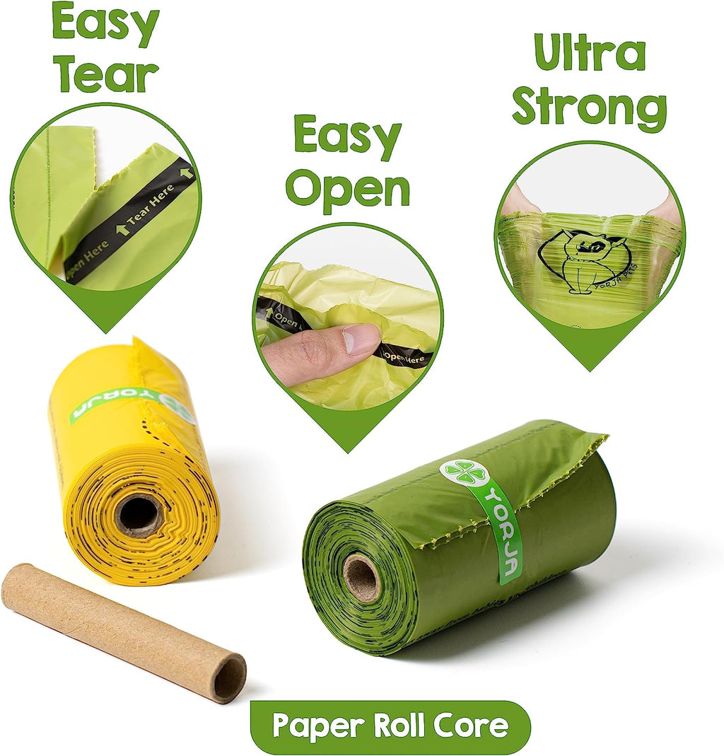 Extra Thick & Strong Dog Poop Bags - 720 Leak-Proof Rolls Made from Eco-Friendly Corn Starch Blend